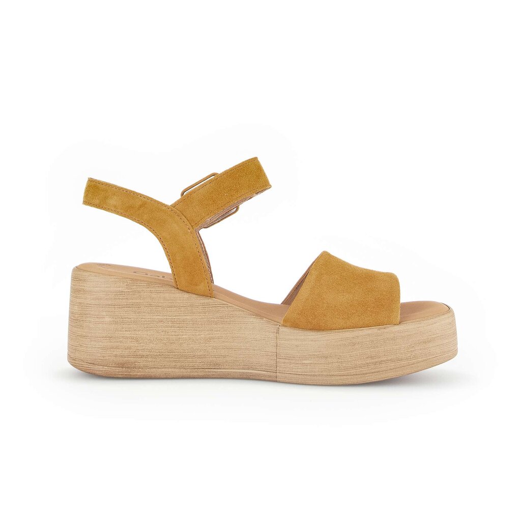 Sandale met plateauzool bruin