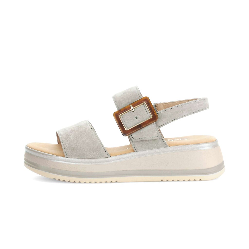 Sandale met plateauzool groen