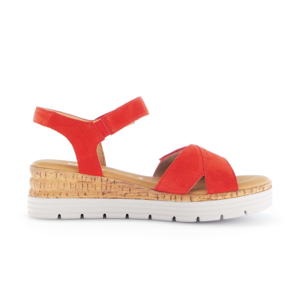Sandal met riempjes rood