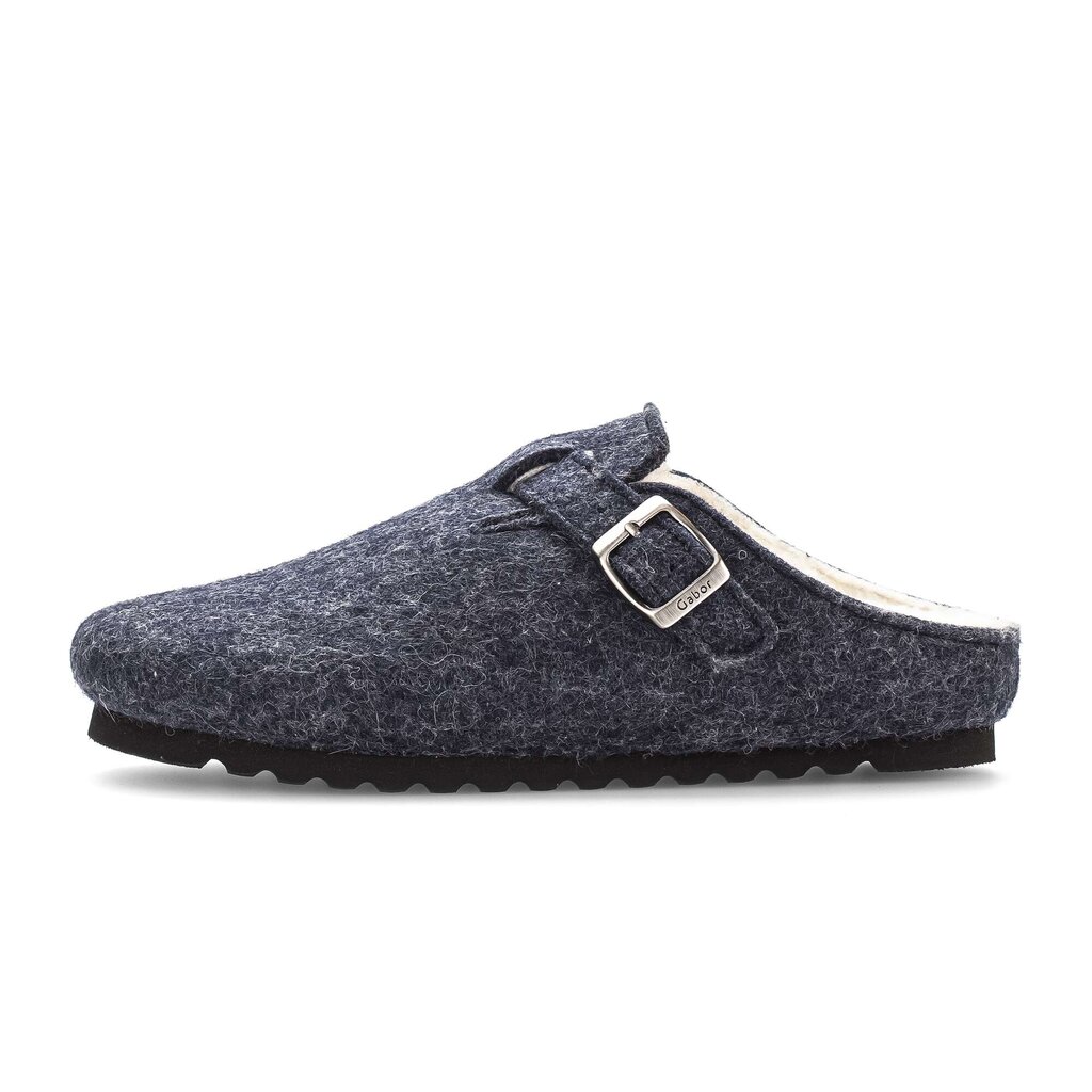 Pluche pantoffel blauw