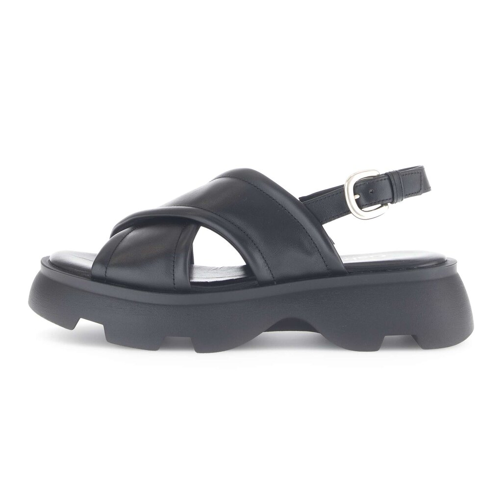 Sandal met riempjes zwart