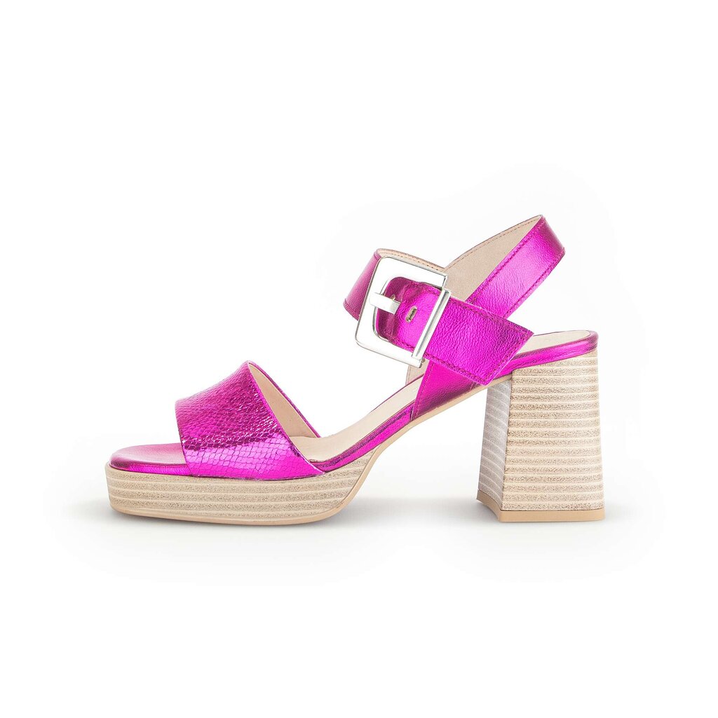 Sandale met plateauzool roze