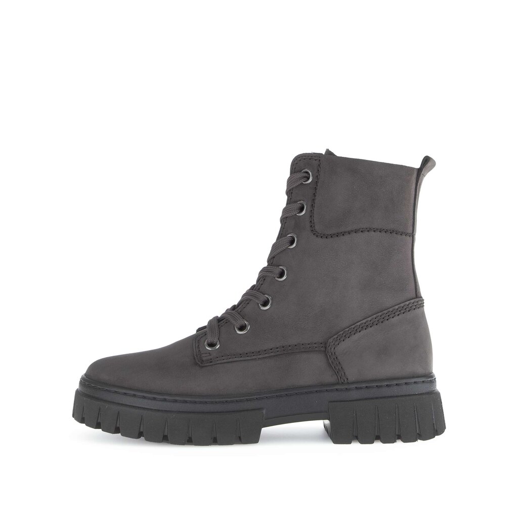 Enkellaarsjes met veter grijs