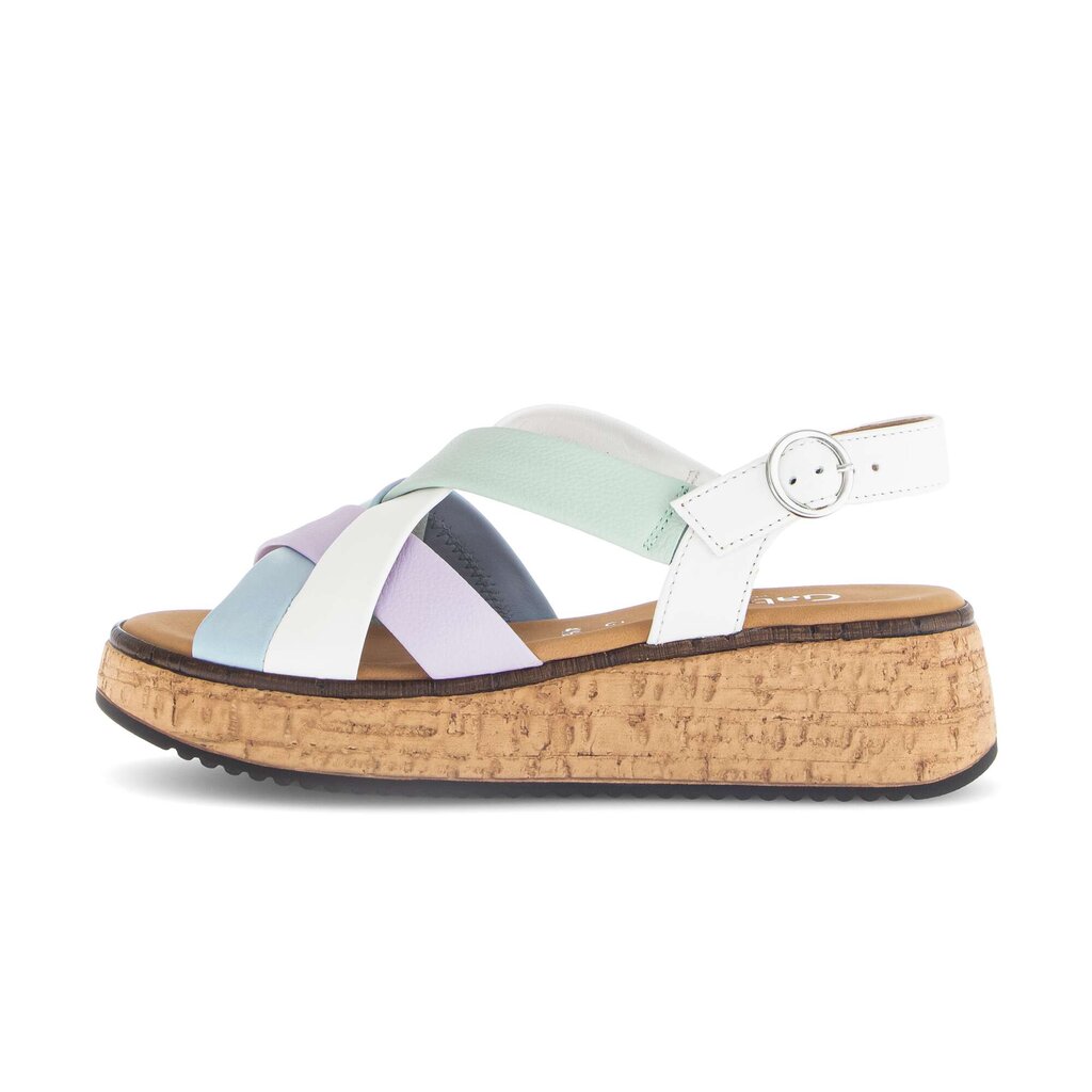 Sandale met plateauzool multicolour