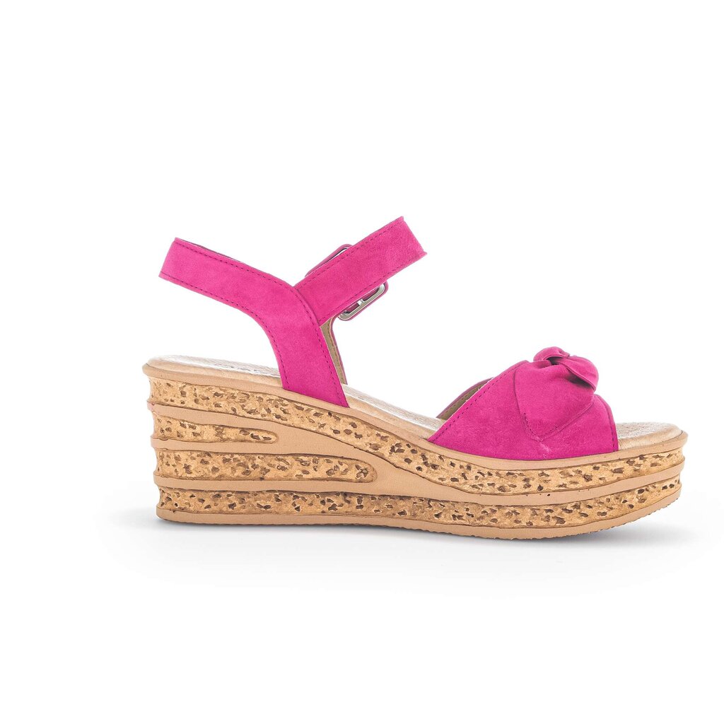 Sandaleno met sleehak roze