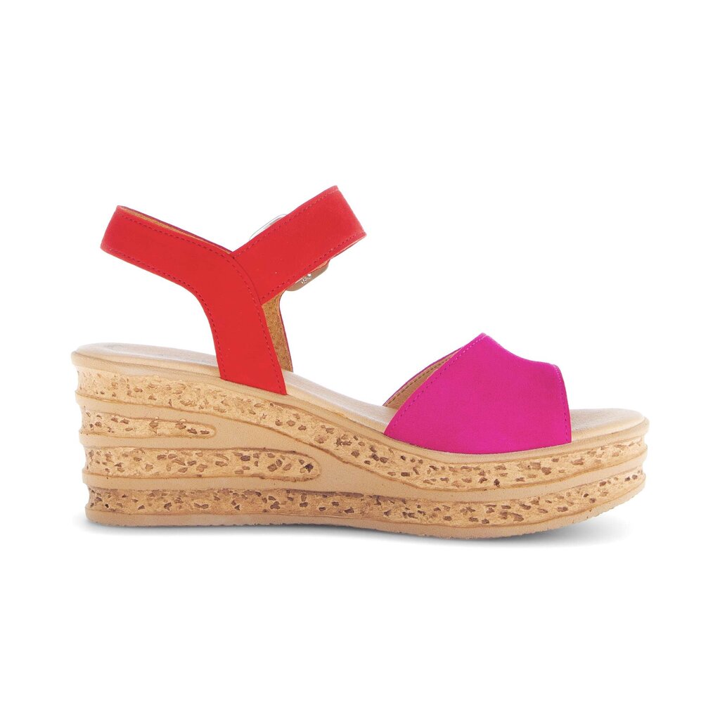 Sandaleno met sleehak multicolour