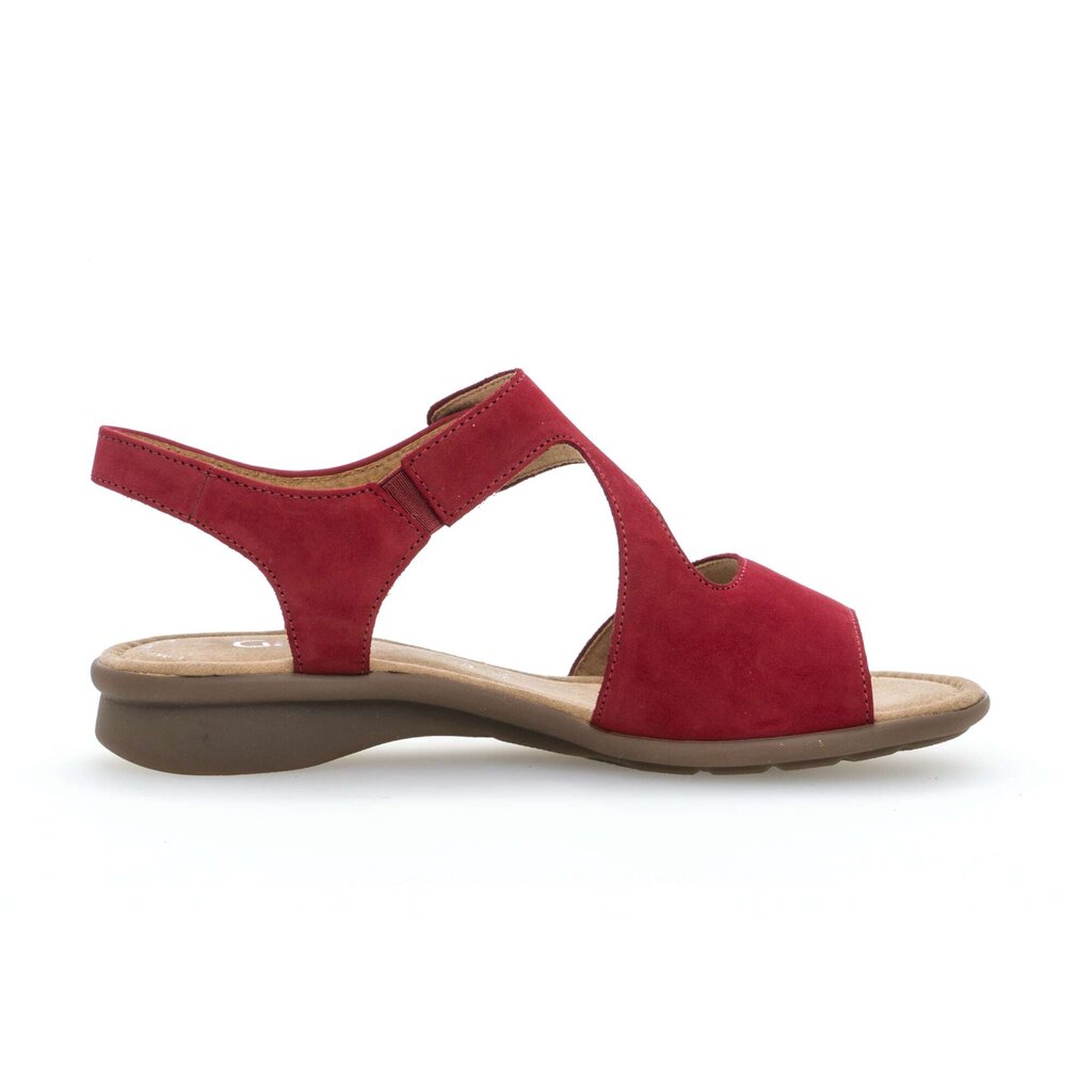 Sandal met riempjes rood