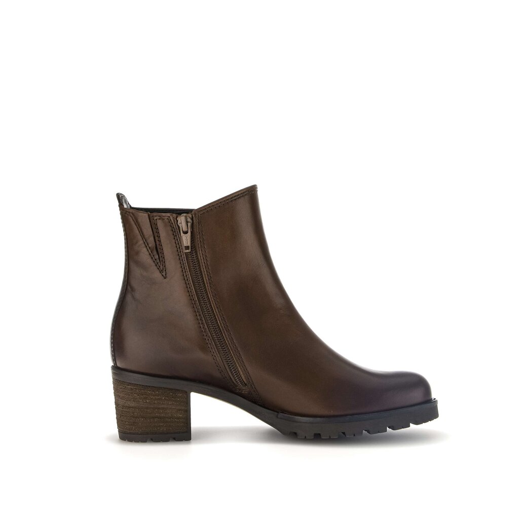 Enkellaarsjes op plateau bruin