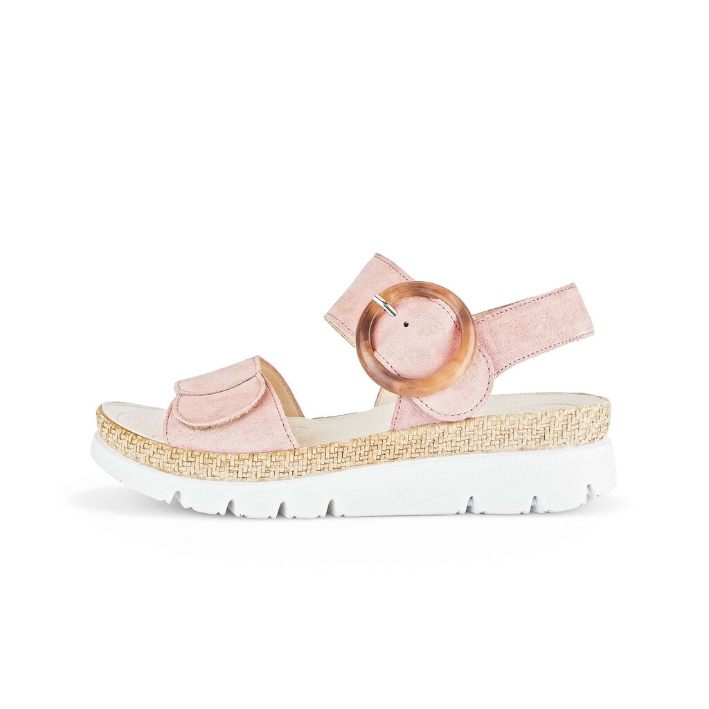 Sandal met riempjes rose