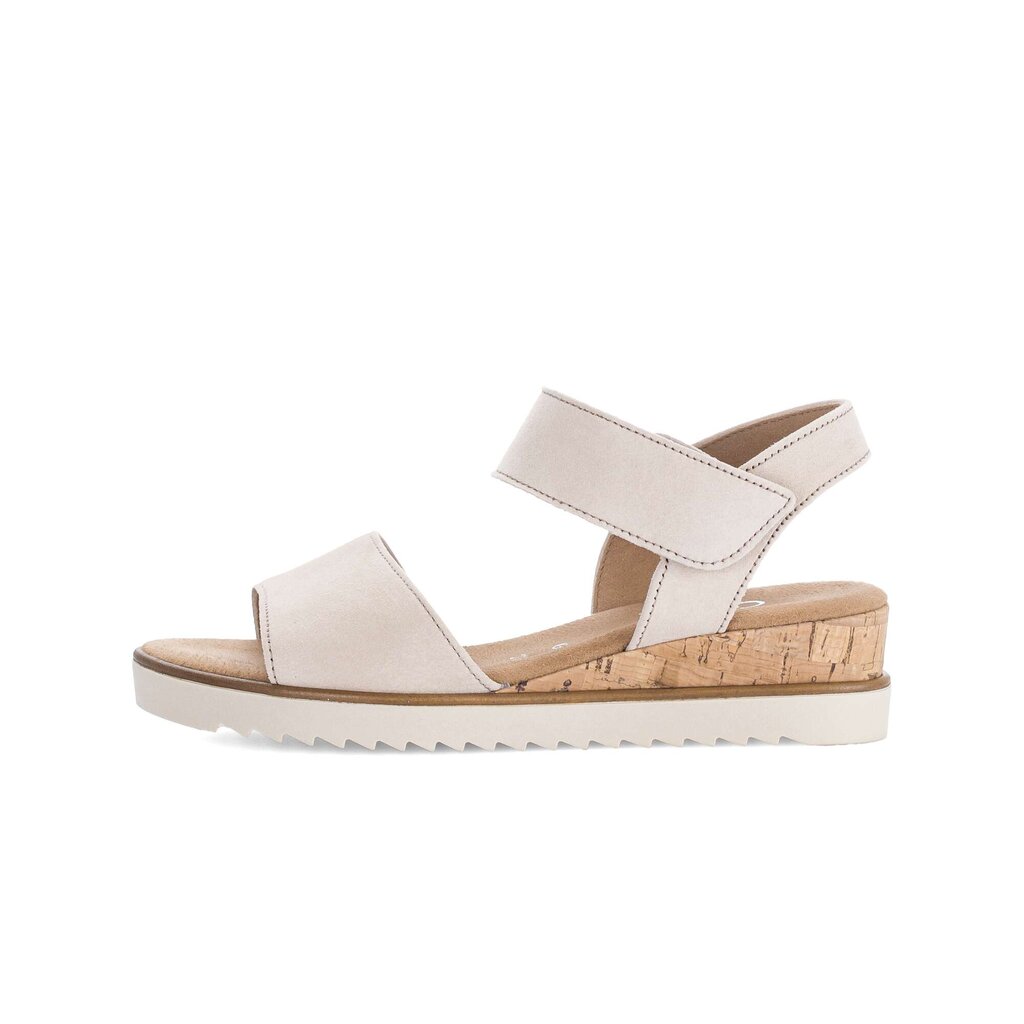 Sandal met riempjes beige
