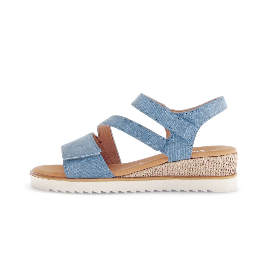 Sandal met riempjes blauw