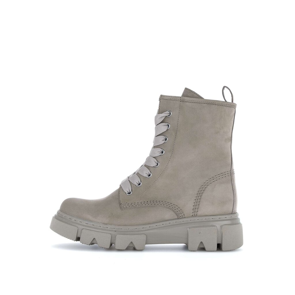 Enkellaarsjes met veter grijs