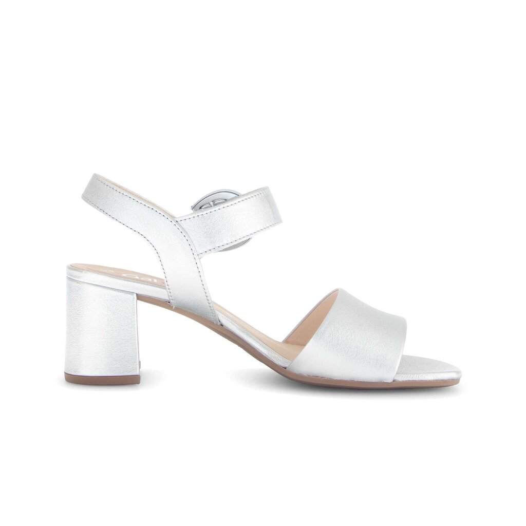 Sandal met riempjes zilver