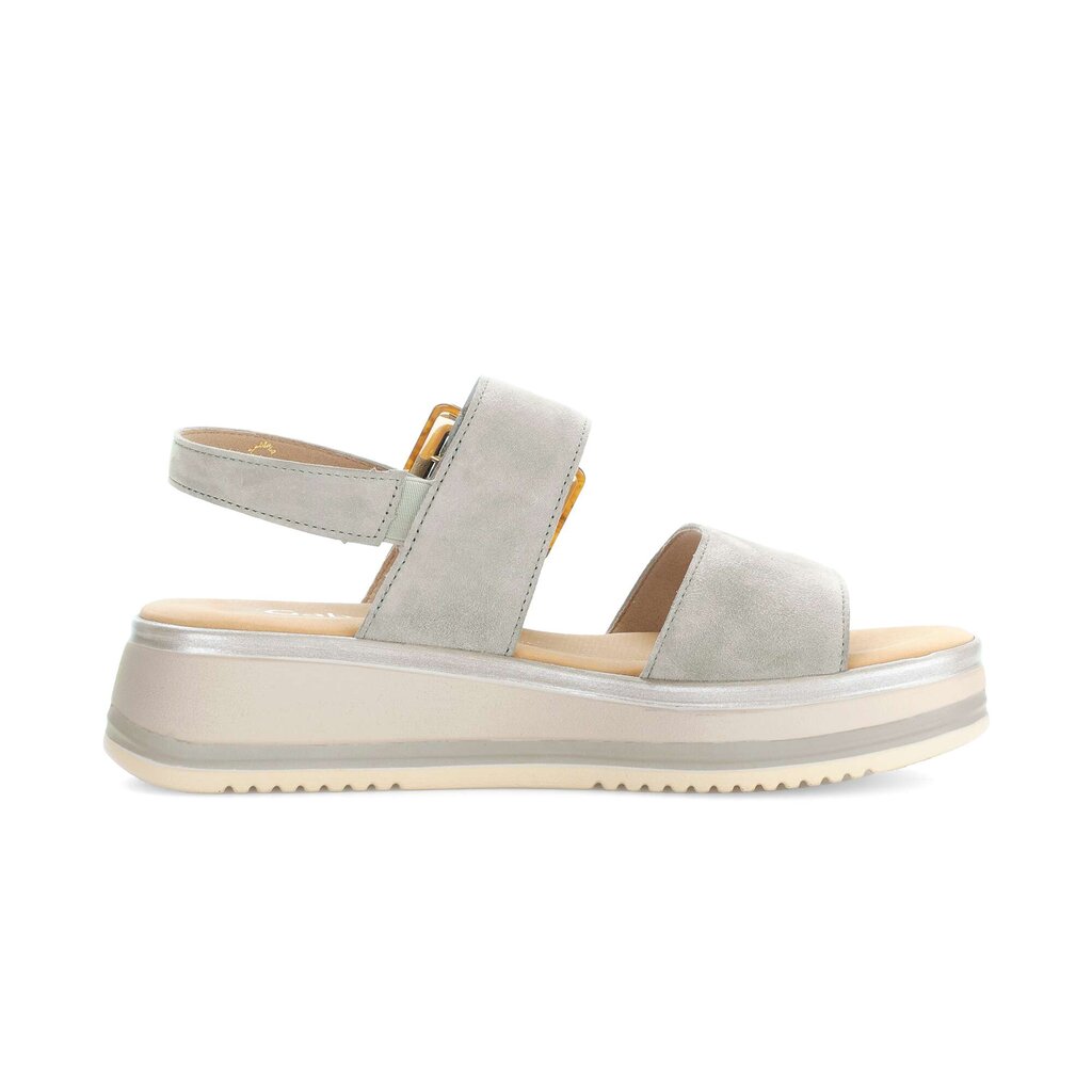 Sandale met plateauzool groen