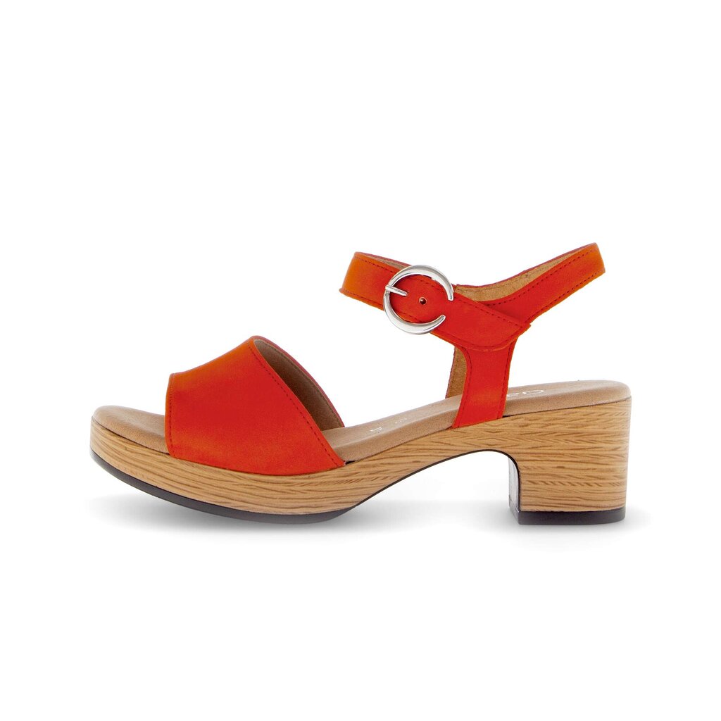 Sandal met riempjes oranje