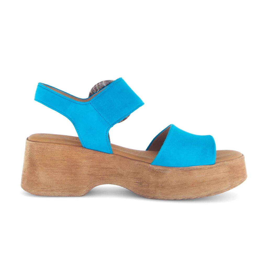 Sandal met riempjes blauw