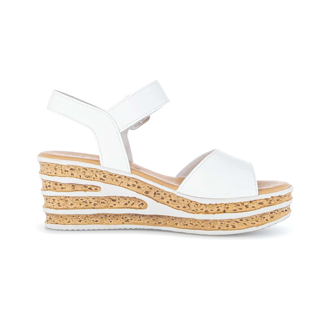 Sandaleno met sleehak wit