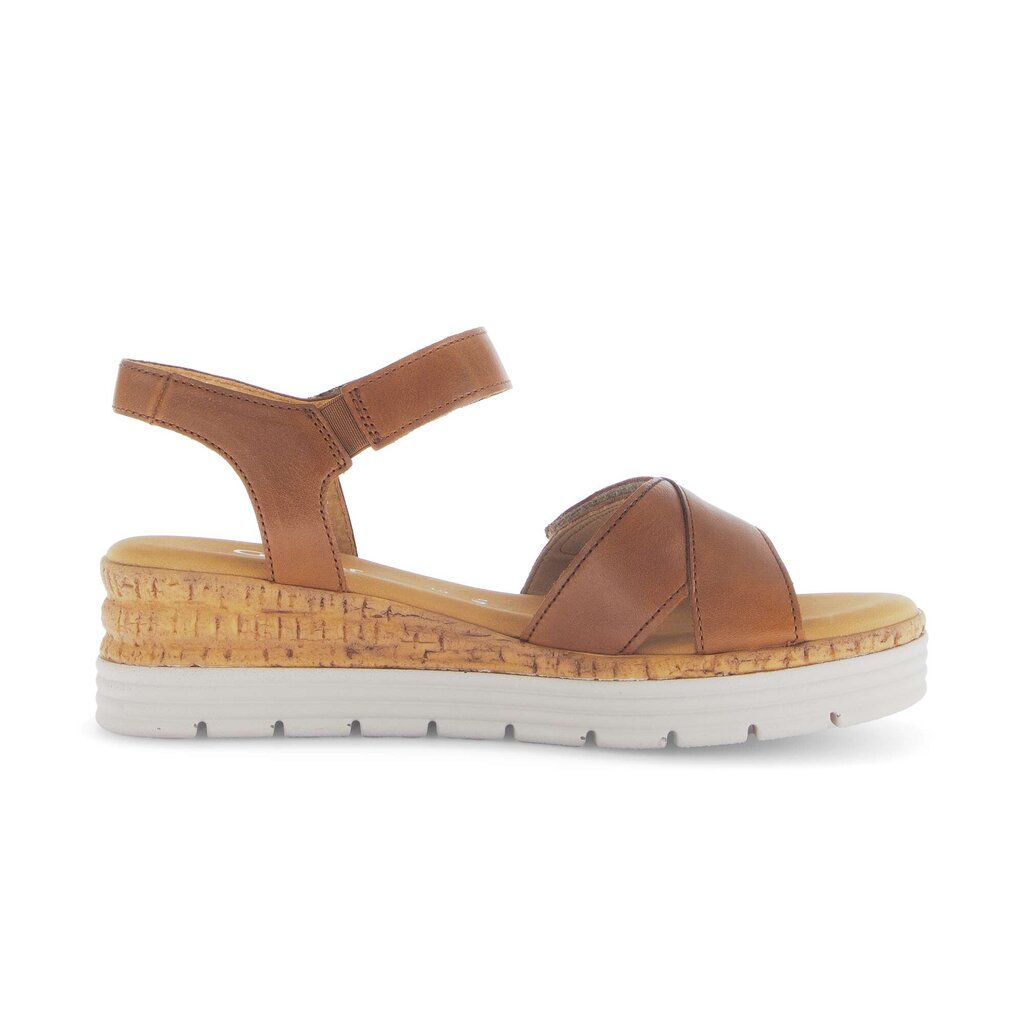 Sandal met riempjes beige