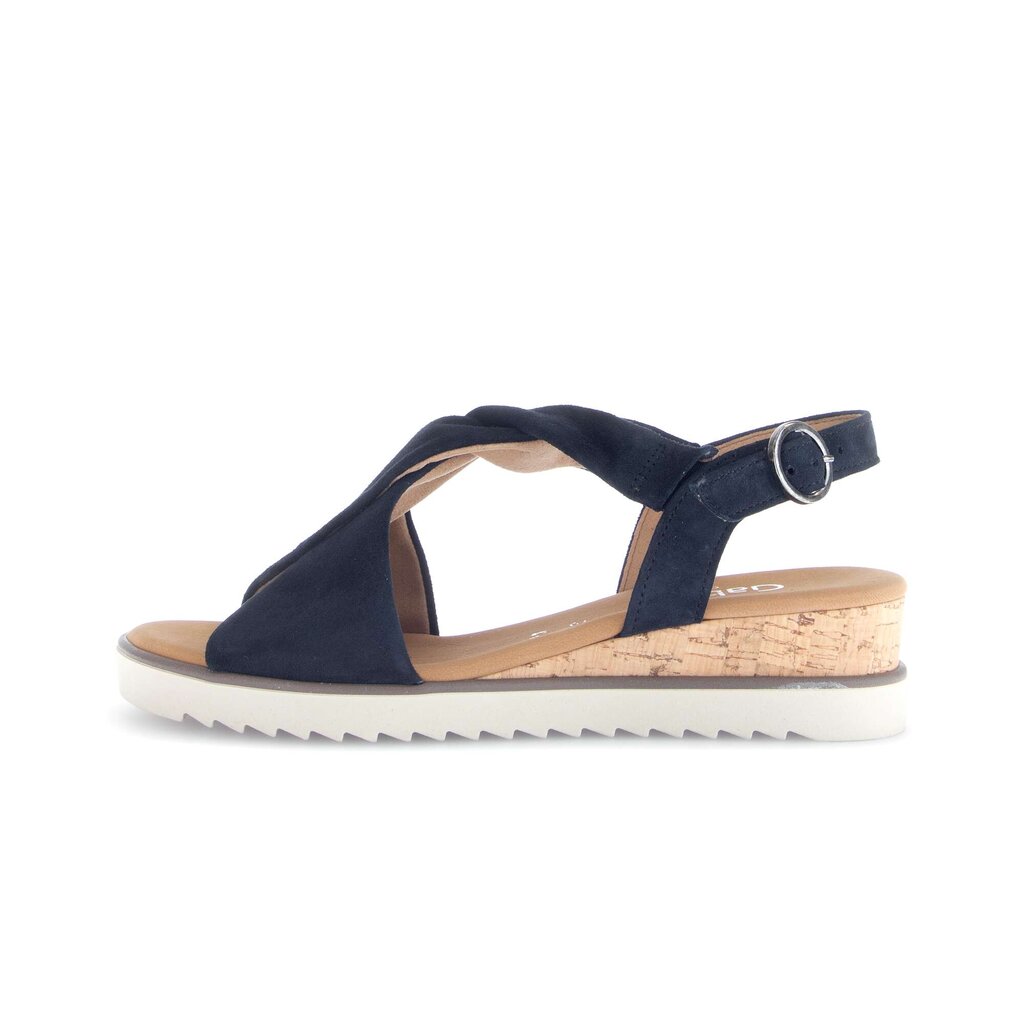 Sandal met riempjes blauw