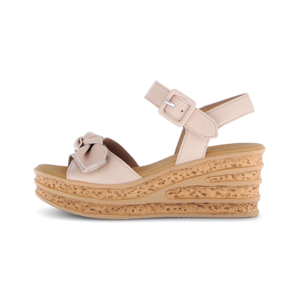 Sandaleno met sleehak rose