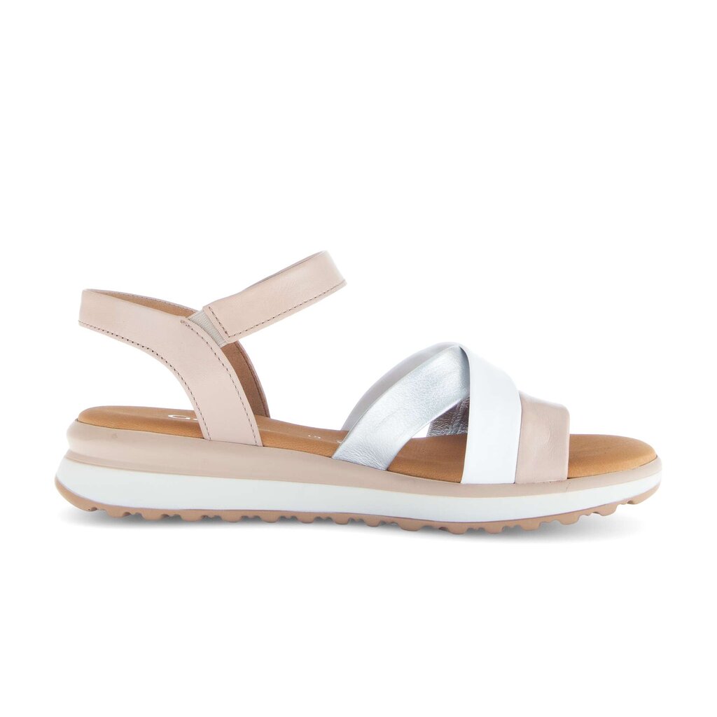 Sandal met riempjes rose