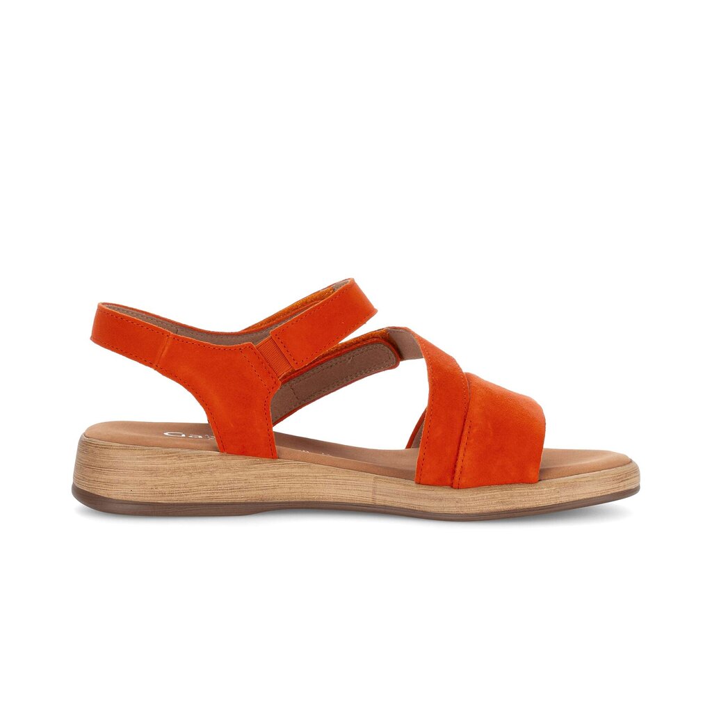 Sandal met riempjes oranje