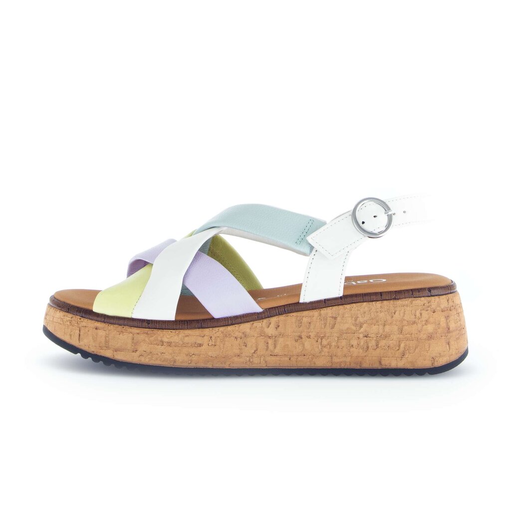 Sandale met plateauzool multicolour