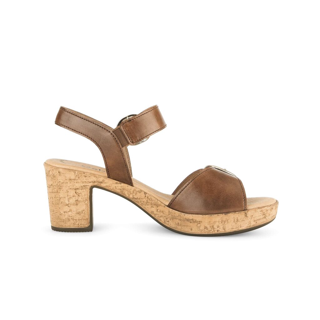 Sandale met plateauzool bruin