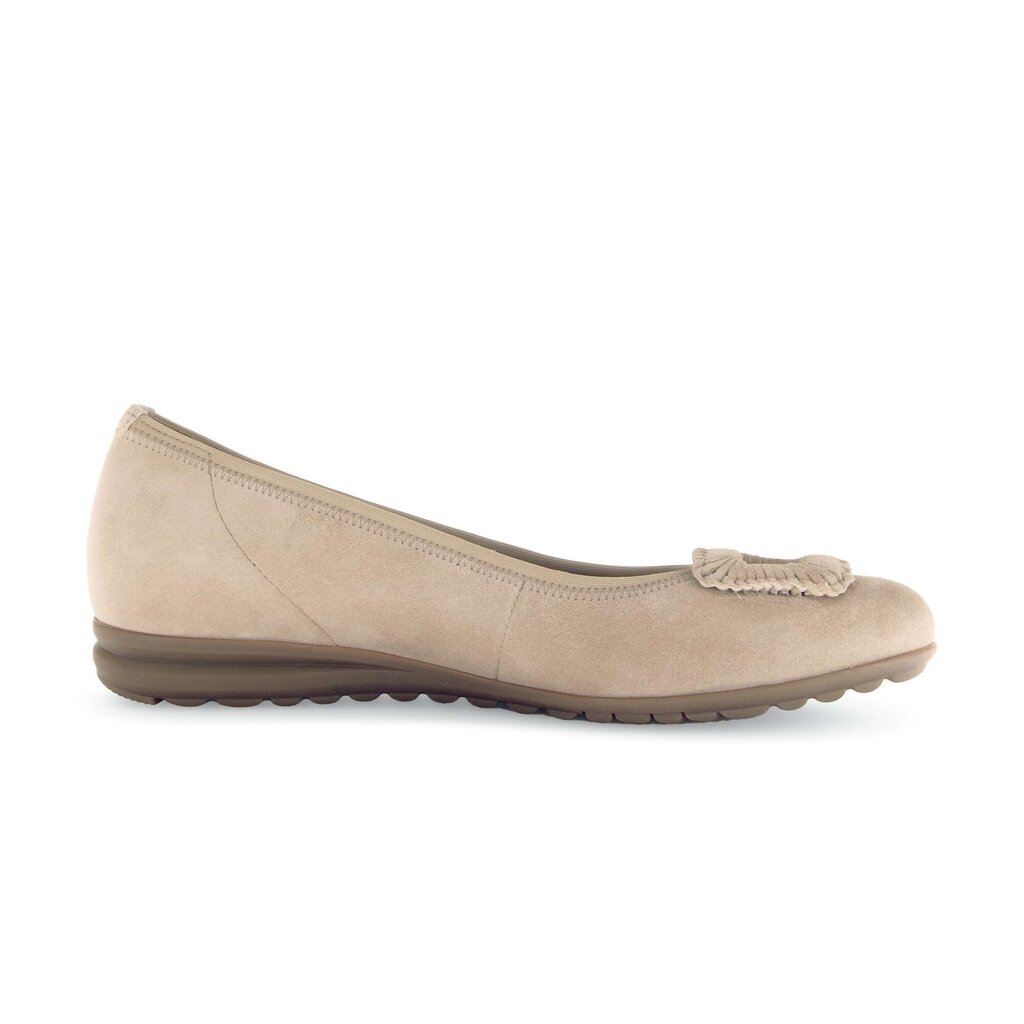 Sportieve ballerina beige