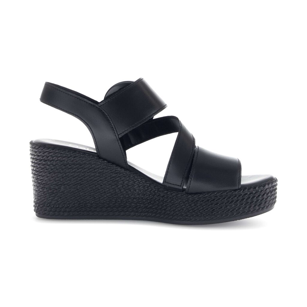 Sandaleno met sleehak zwart