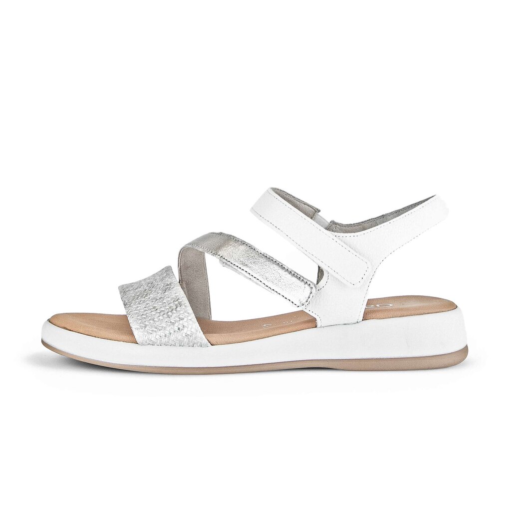 Sandal met riempjes zilver