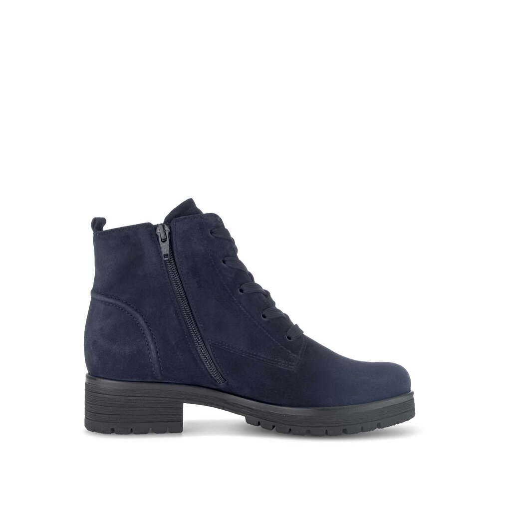 Enkellaarsjes met veter blauw