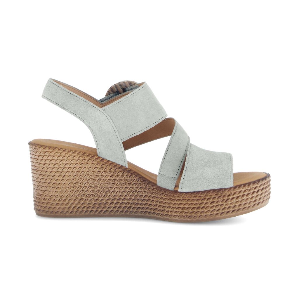 Sandaleno met sleehak groen