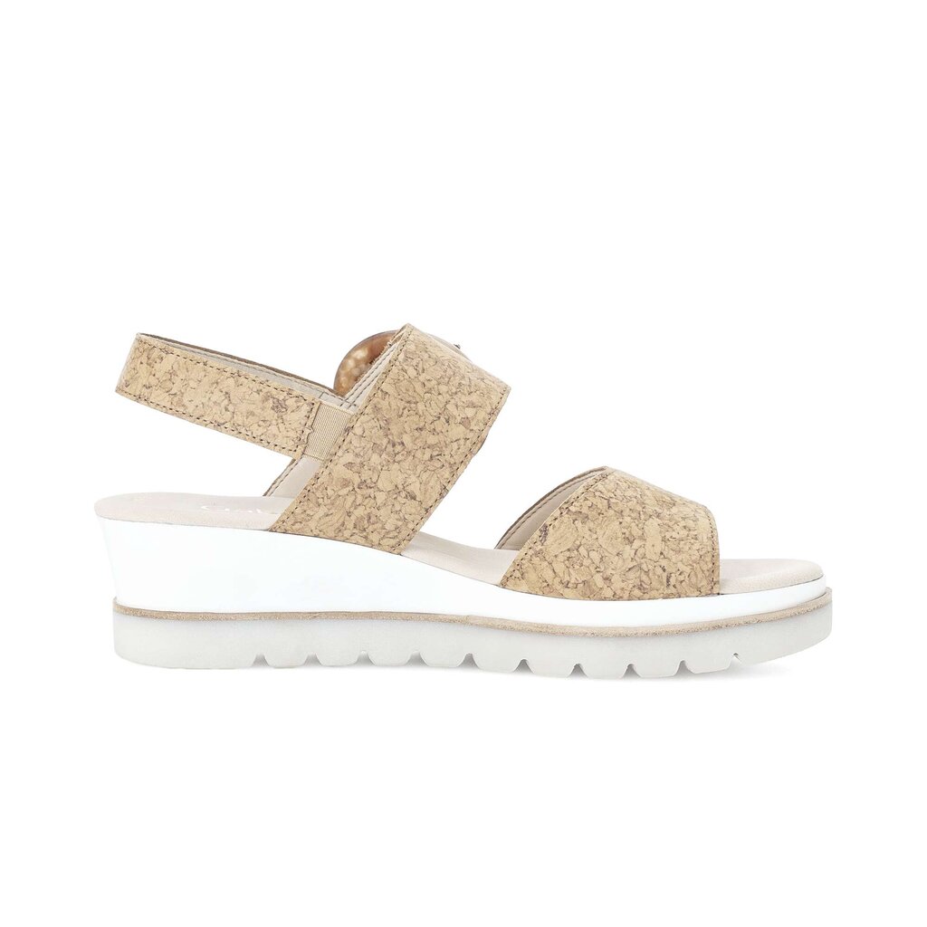 Sandale met plateauzool bruin