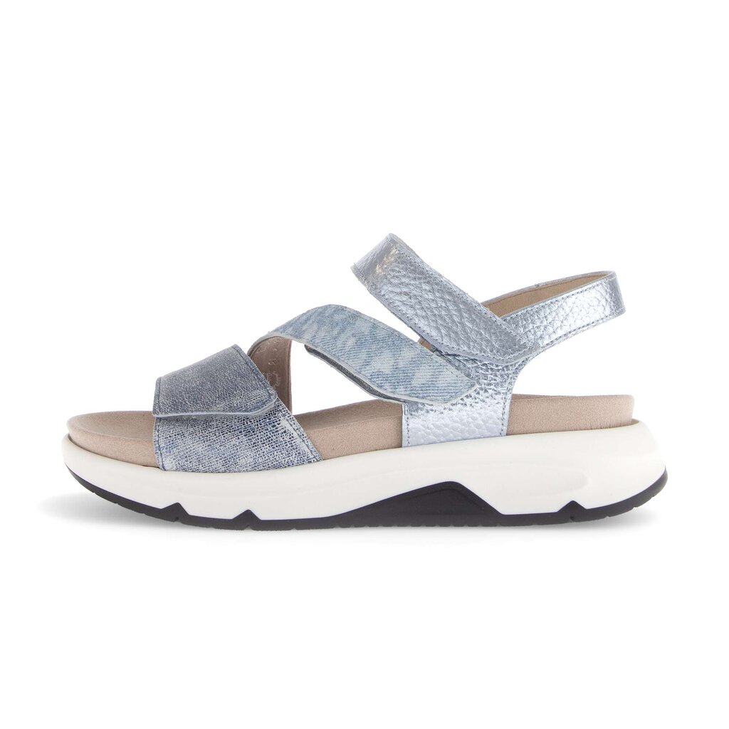 Sandal met riempjes blauw
