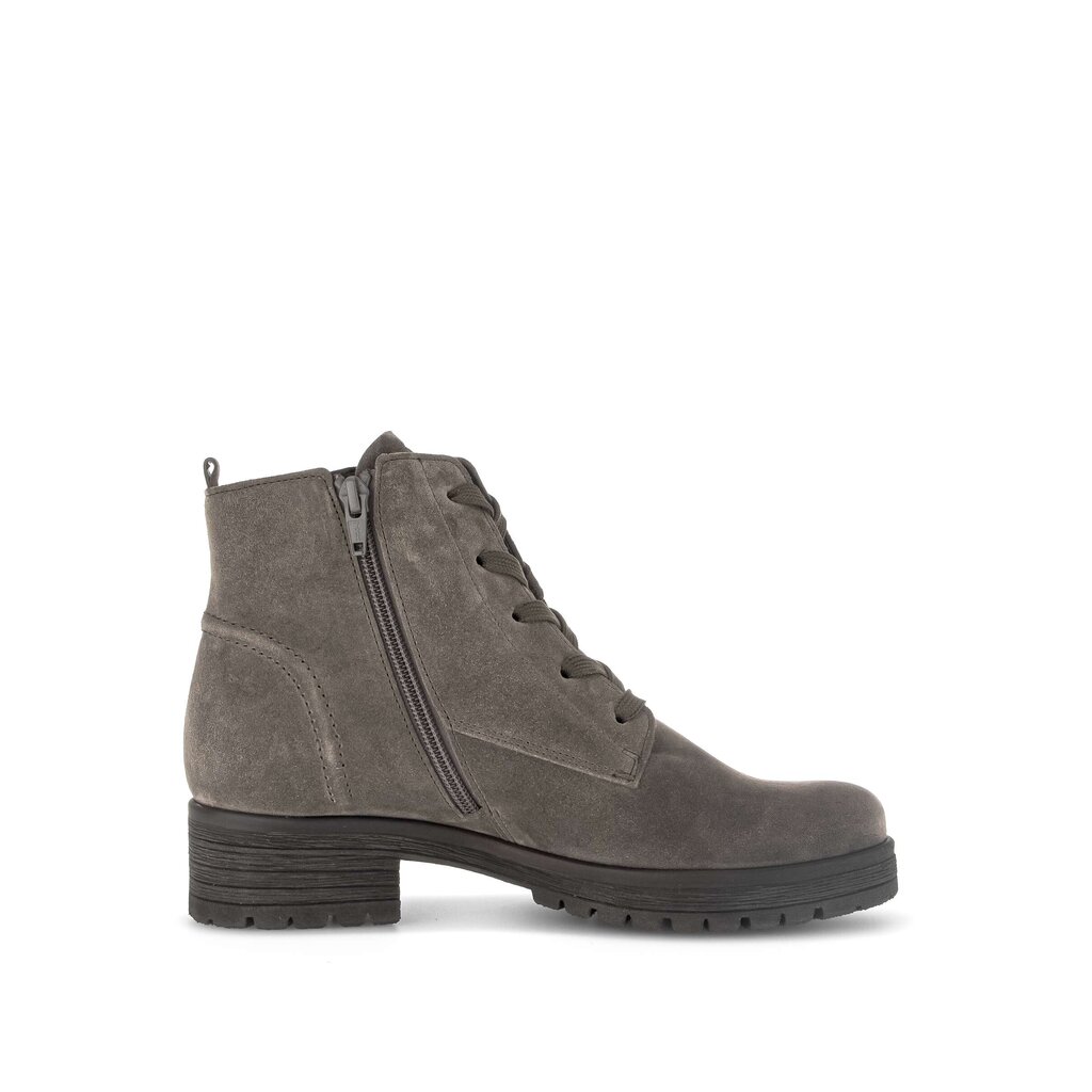 Enkellaarsjes met veter grijs