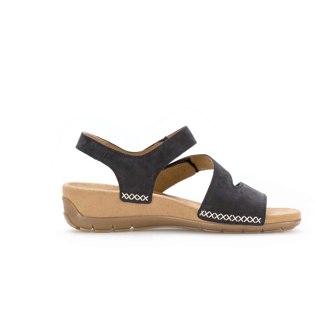 Sandaleno met sleehak blauw