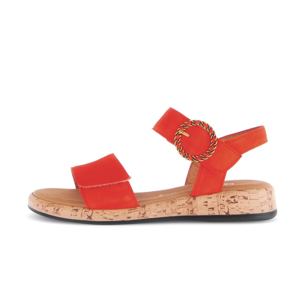 Sandal met riempjes oranje