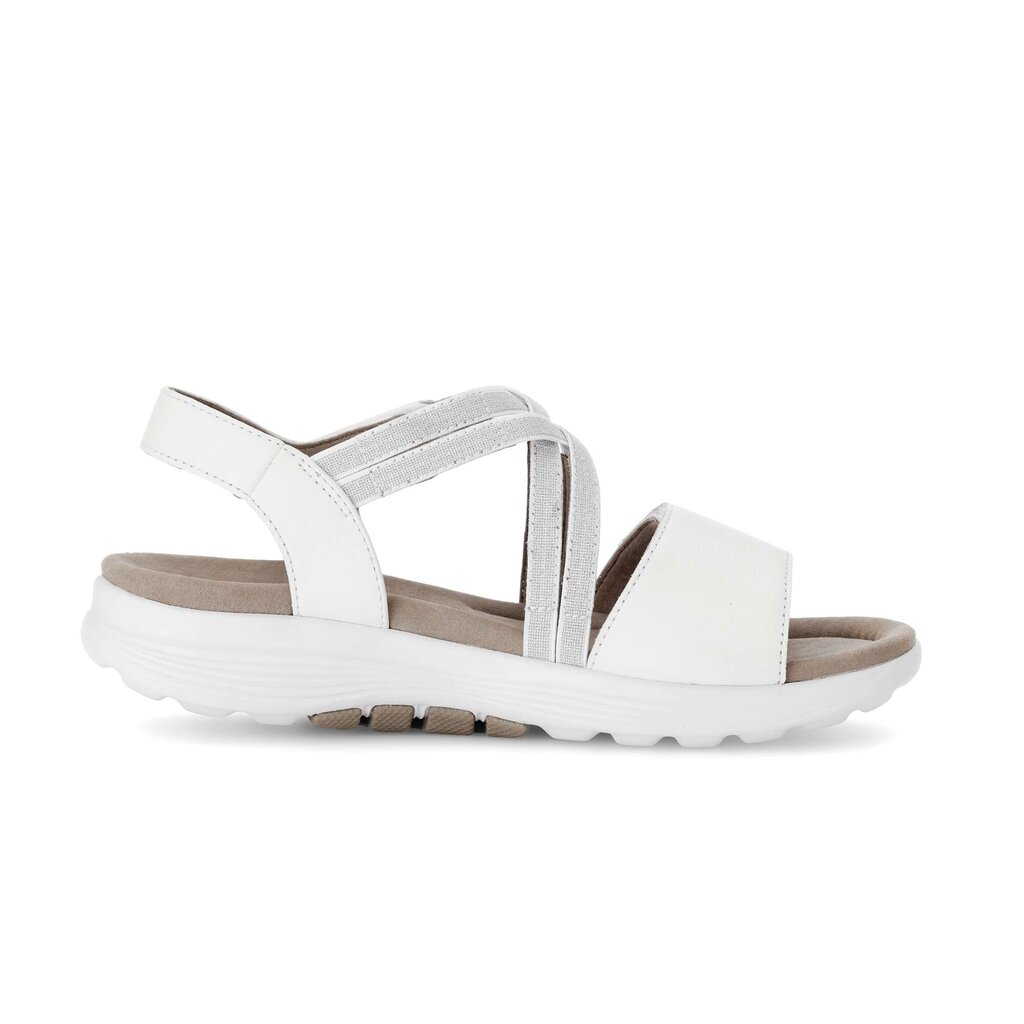 Sandal met riempjes wit