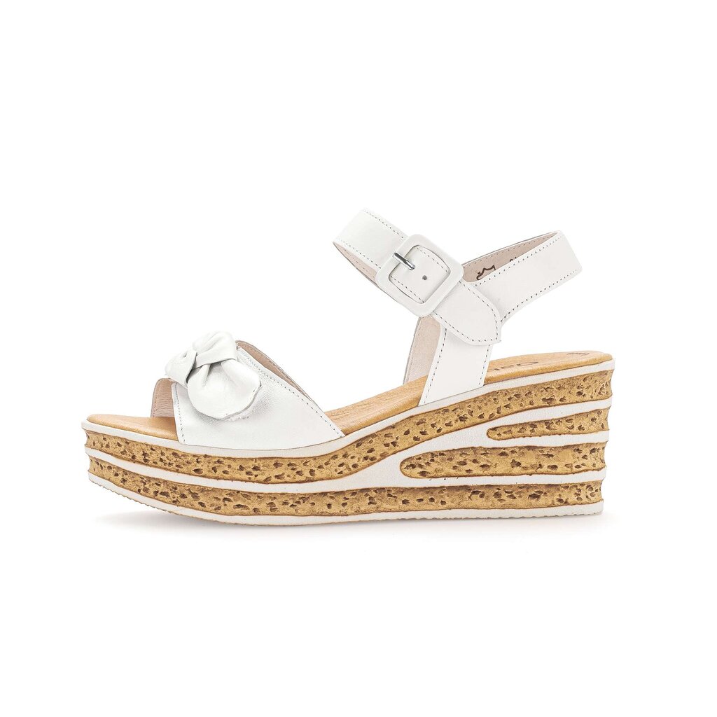 Sandaleno met sleehak wit