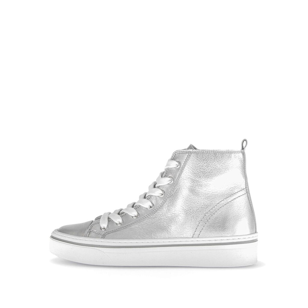 Hoge sneaker zilver
