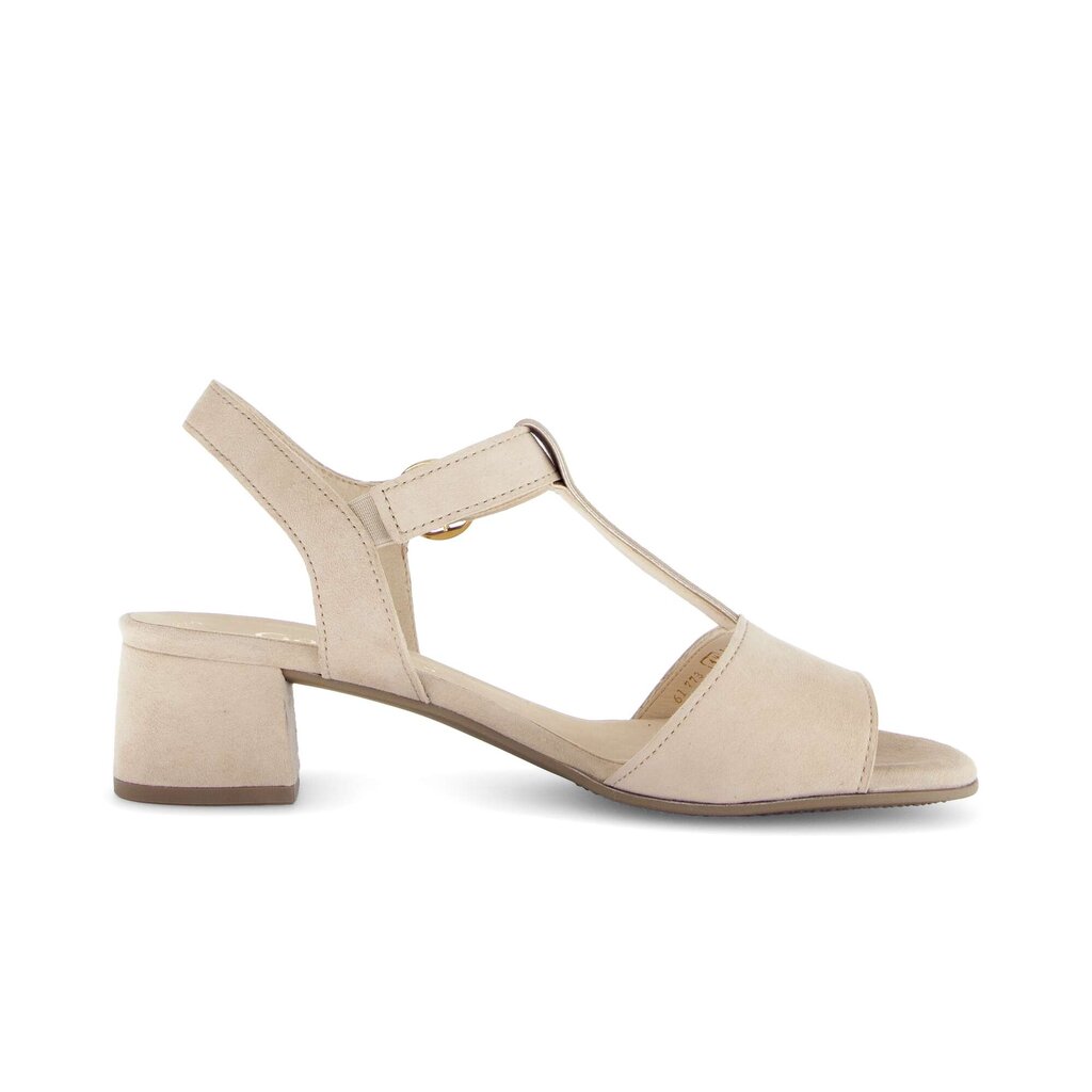 Sandal met riempjes beige