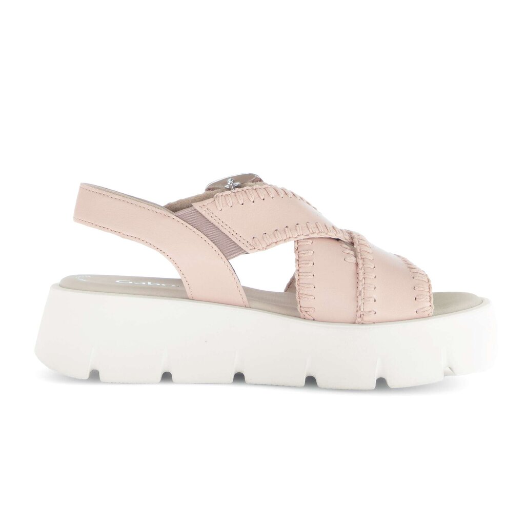 Sandale met plateauzool rose