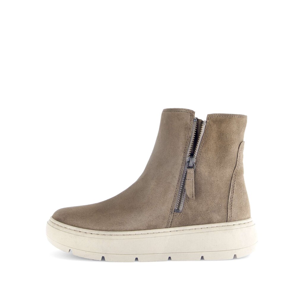 Sportief enkellaarsje beige