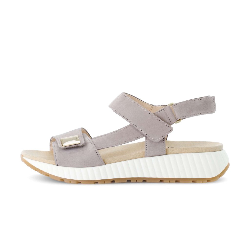 Sandal met riempjes grijs