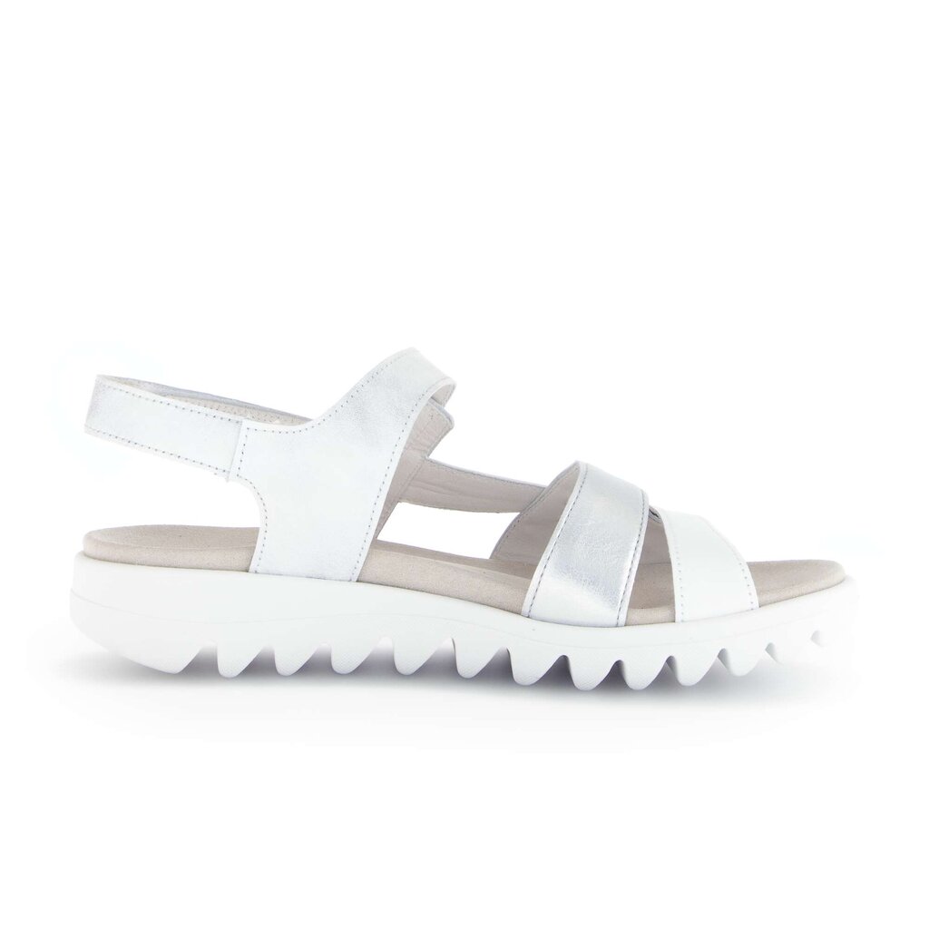 Sandal met riempjes wit
