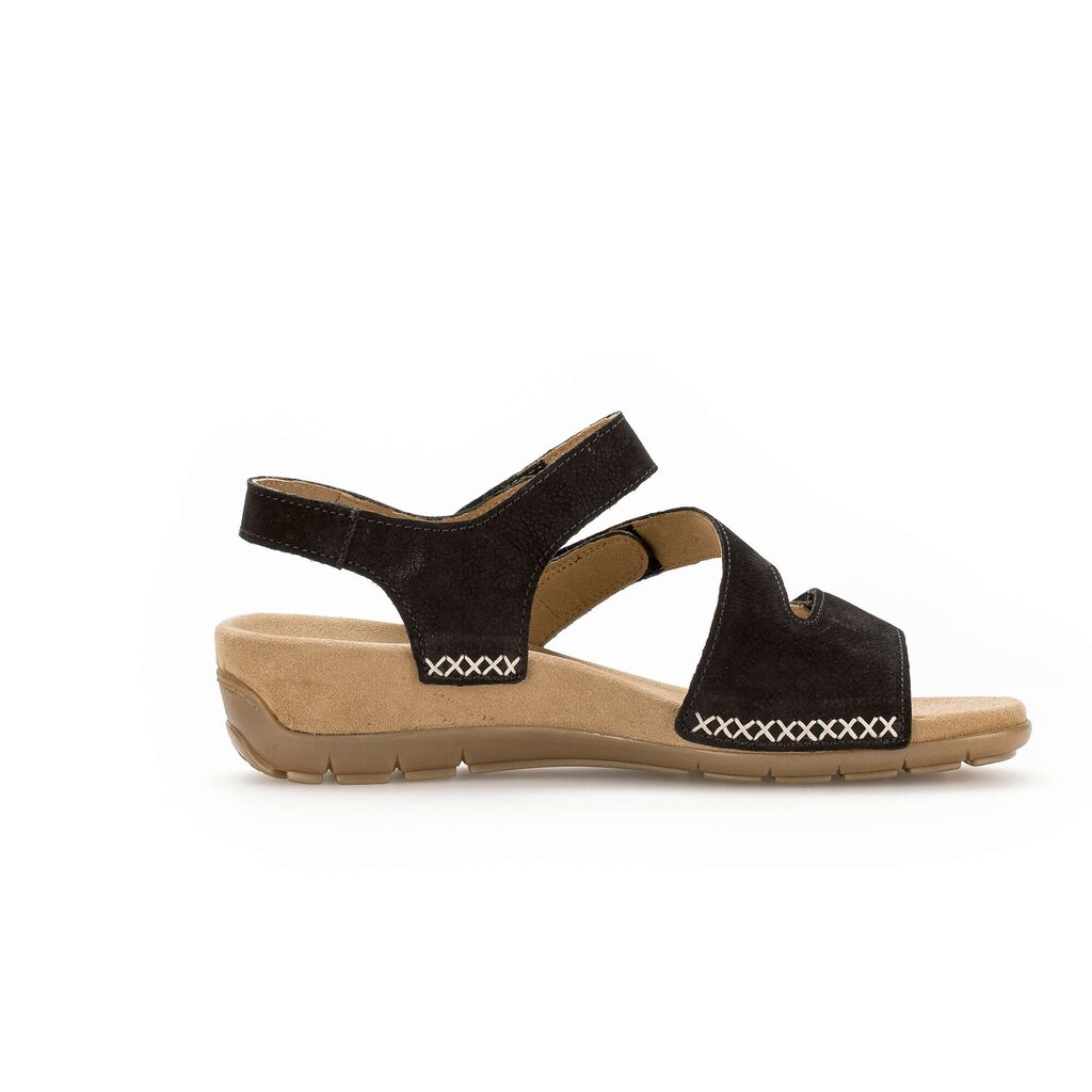 Sandaleno met sleehak zwart