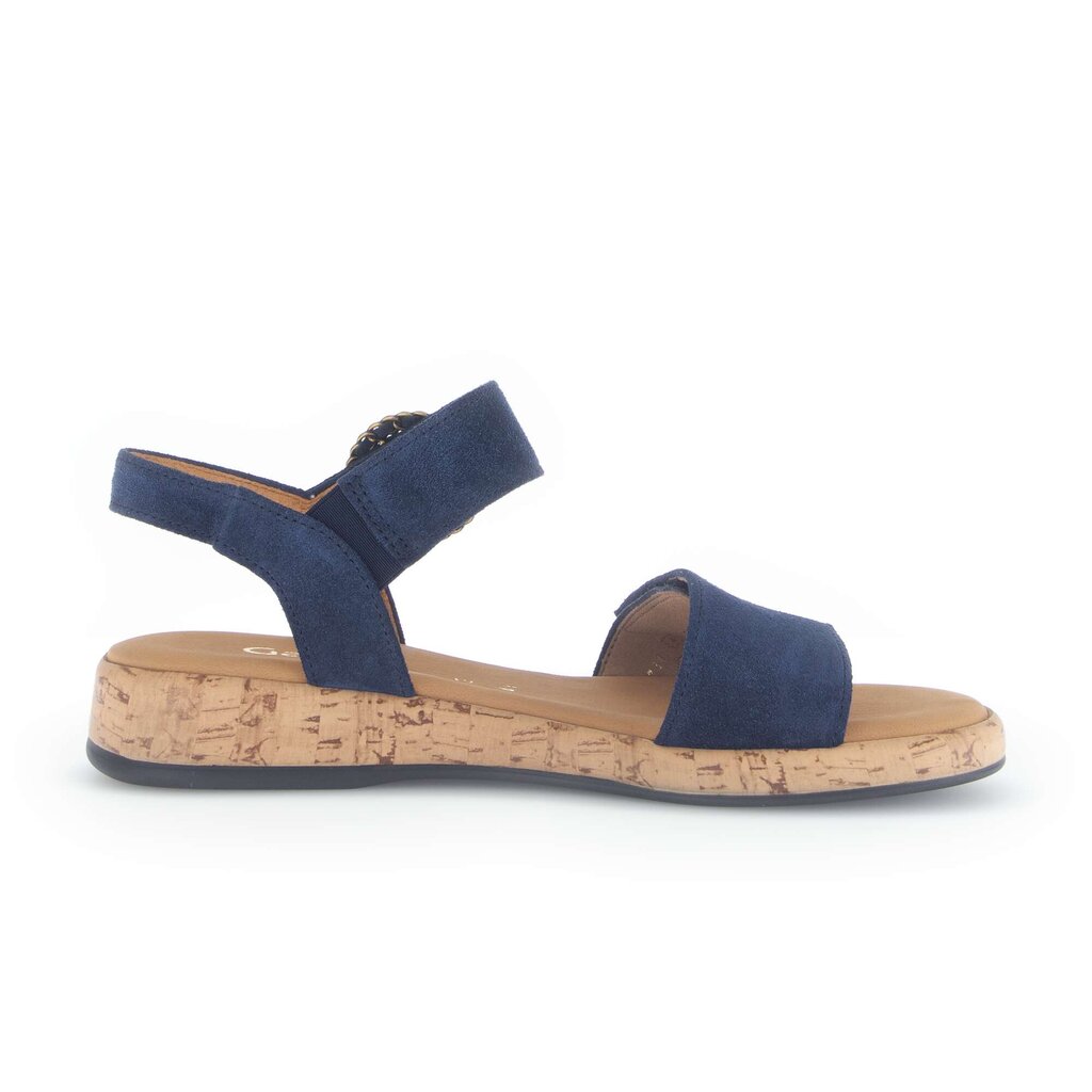 Sandal met riempjes blauw
