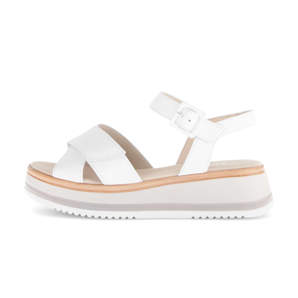 Sandale met plateauzool wit