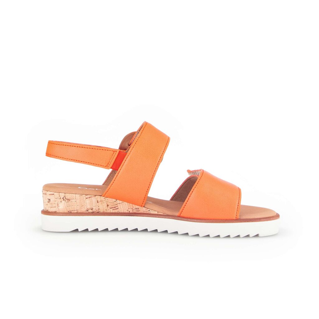 Sandaleno met sleehak oranje